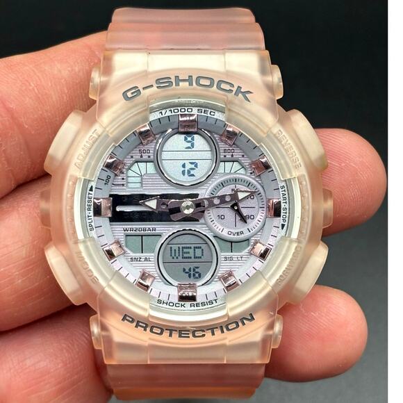 Casio G-Shock GMA-S140NP-4A Clear Pink Analog Digital Women\'s Watch NIB main image 6